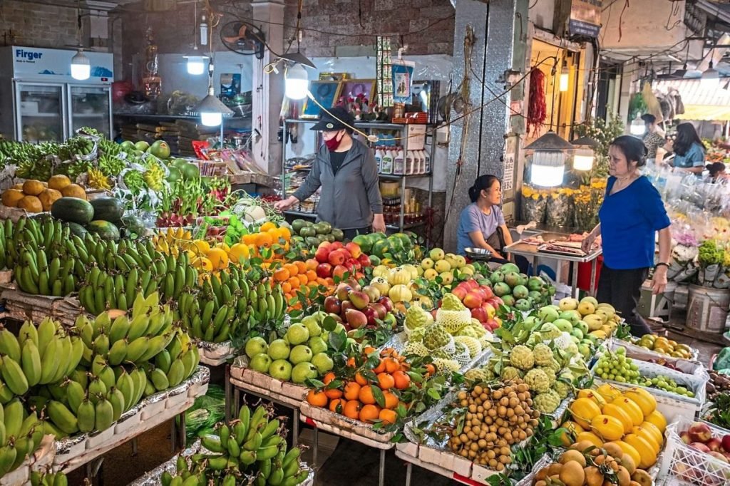 Chinese fruit on sale in Vietnam