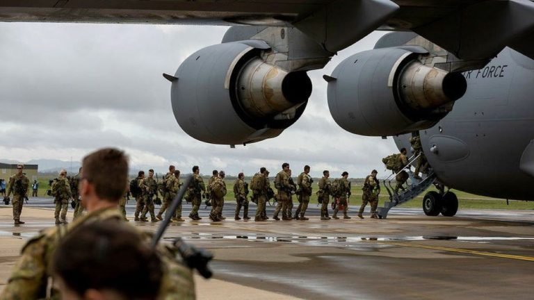 Australian soldiers deployed to the Solomon Islands last year to restore calm after riots